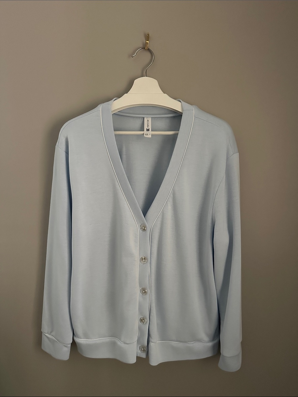 All In Motion Light Blue Women's V-Neck Button Cardigan Sweater